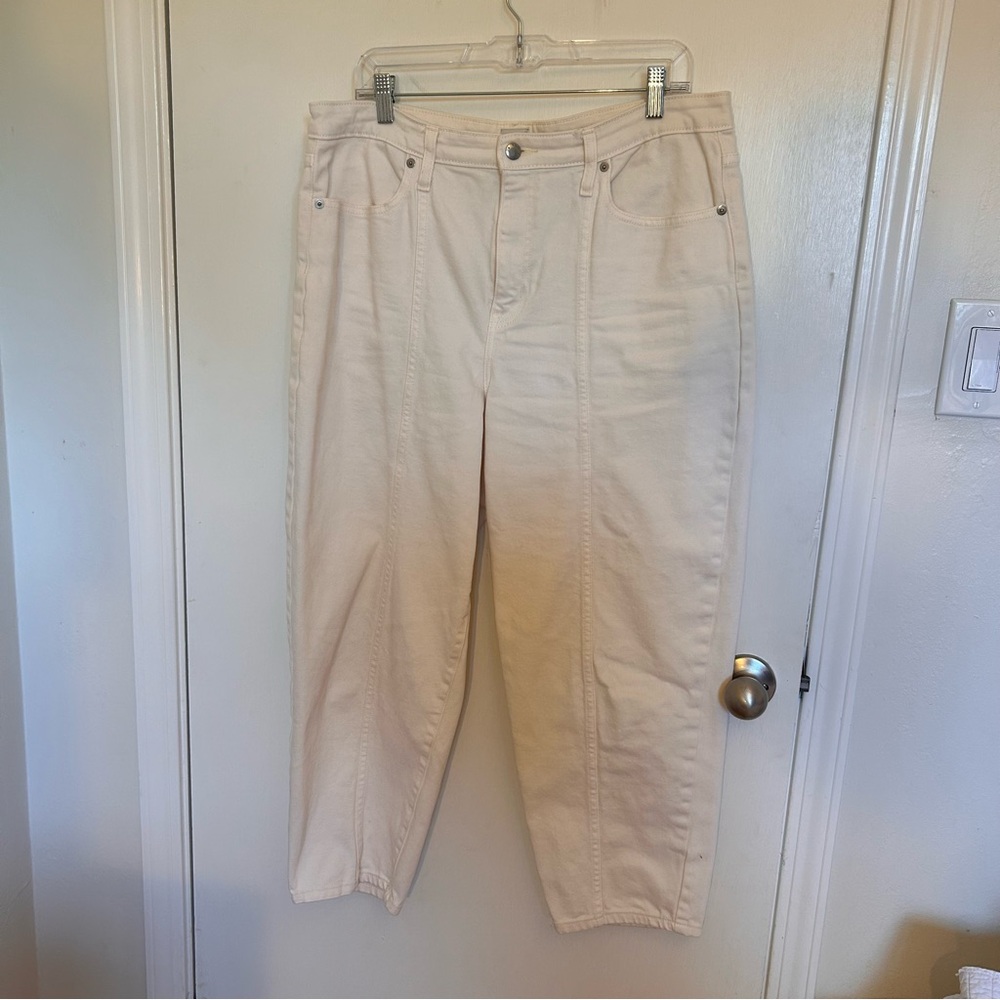 a new day Cream Barrel Jeans